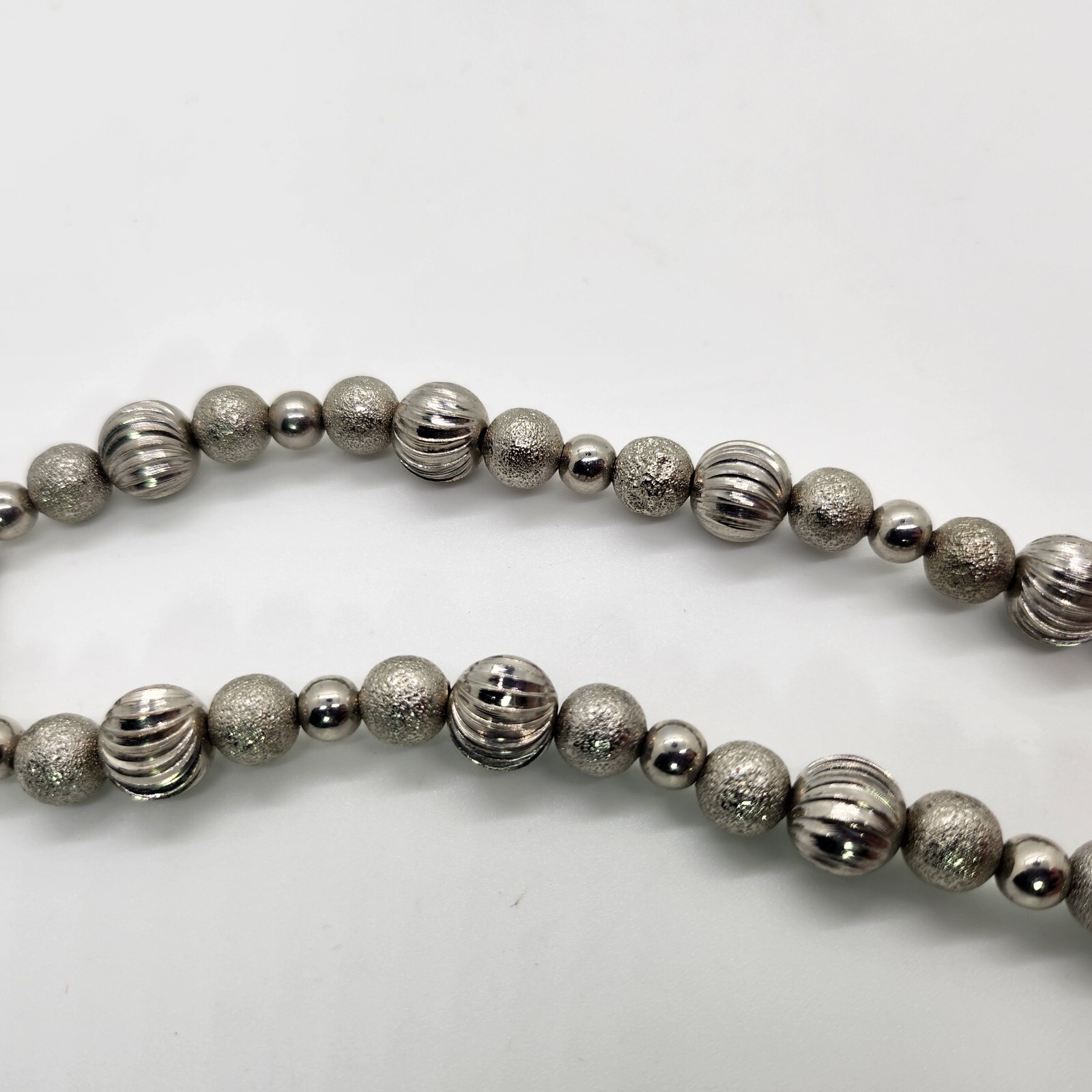 Monet – Silver Tone – Ball Necklace – See Photos For Size And Condition