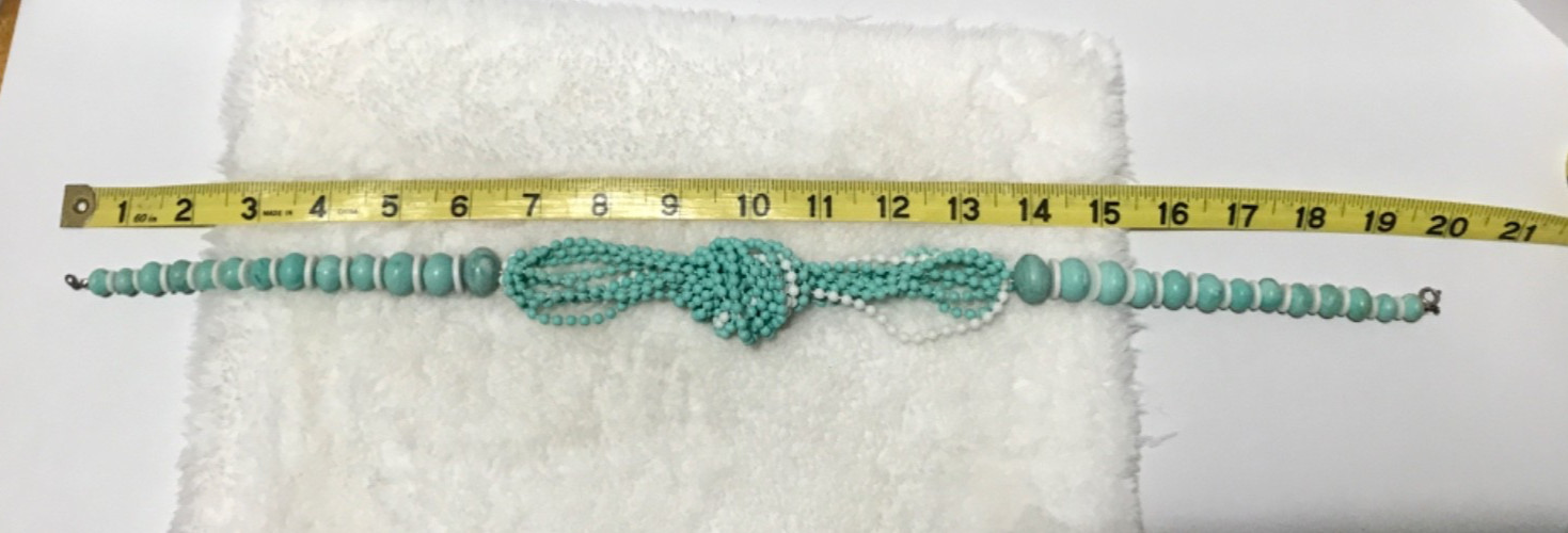 Vintage 15 Pieces Faux Turquoise Costume Jewelry Necklace Earrings Bracelets