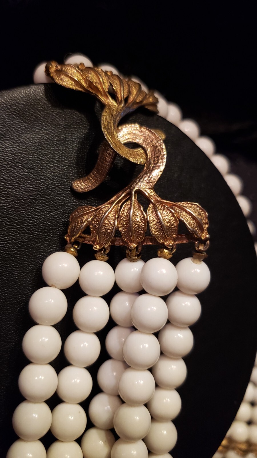 White | EleGant 5 Strand Serpent Clasp-Choker | SmART every Day Wear