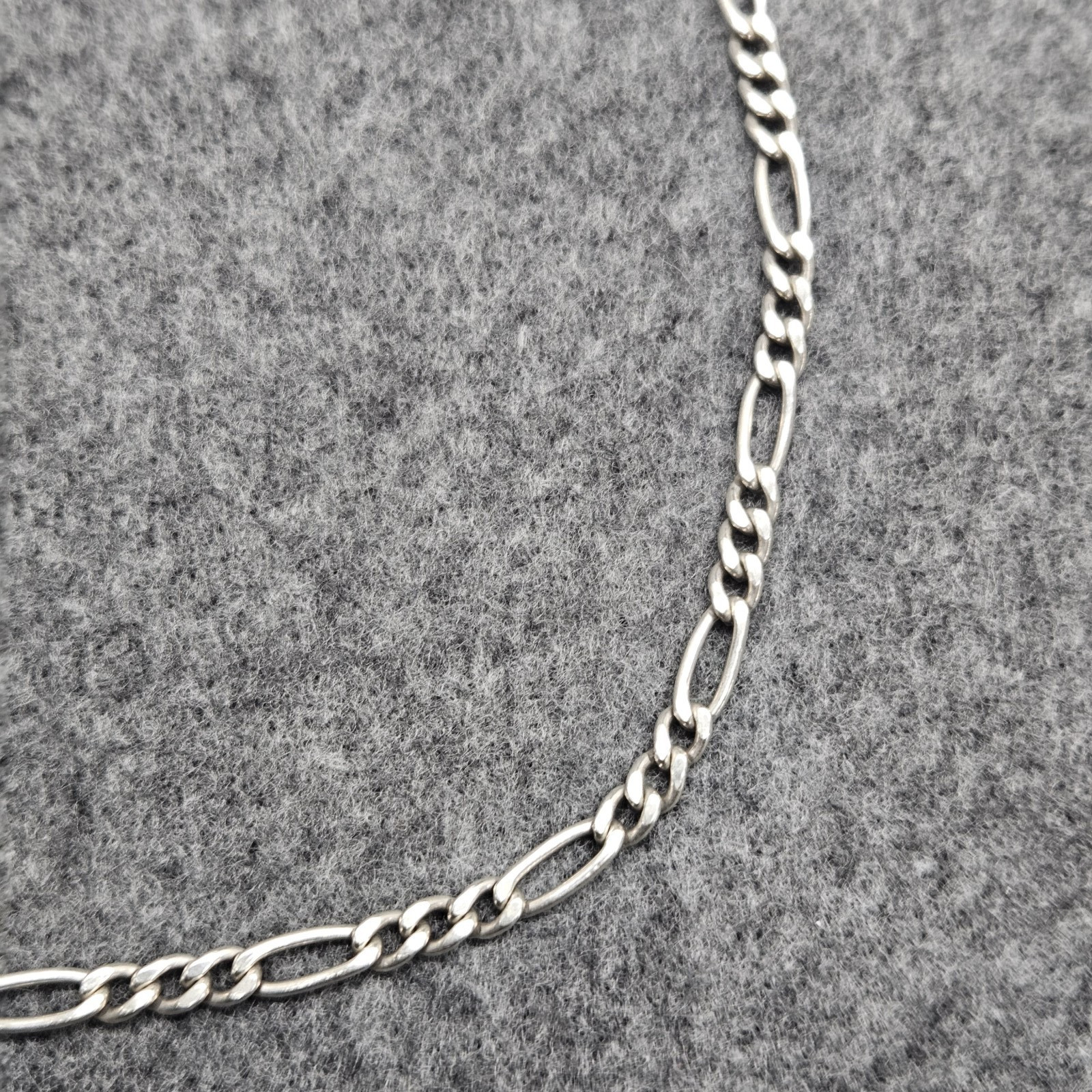 Vintage Sterling Silver Figaro Style Chain Made in Italy 925 Sterling 18″ Men’s
