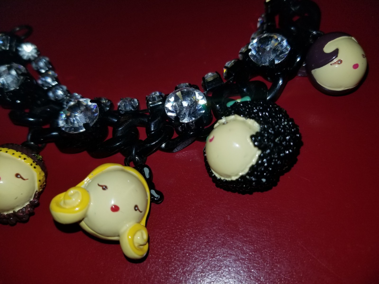 Vintage Gwen Stefani Harajuku Lovers Love Angel Music Baby Fatal Charm Bracelet
