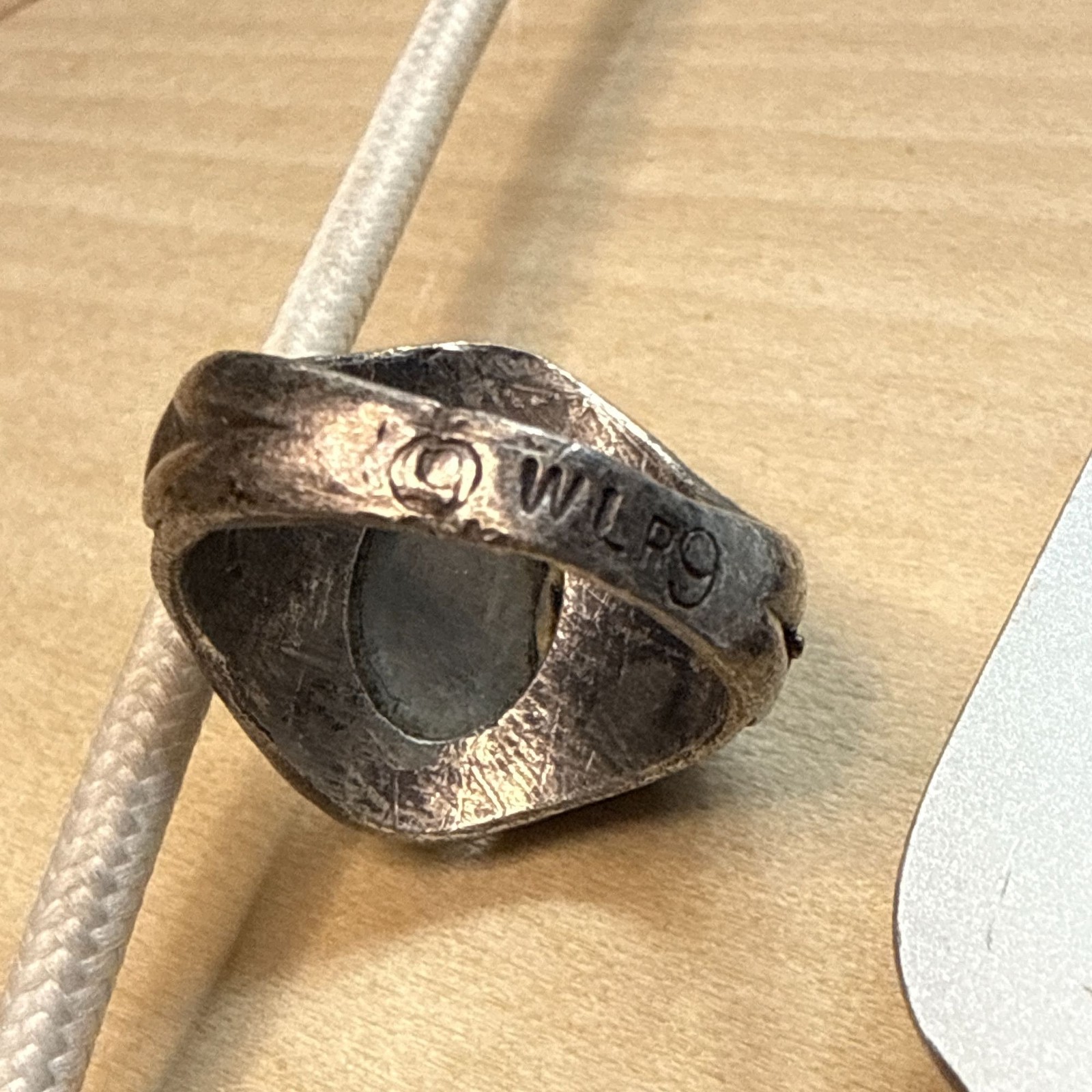 Brutalist Art Jewelry Ring | Figural Male & Female Forms | WLP Signed Studio Sil