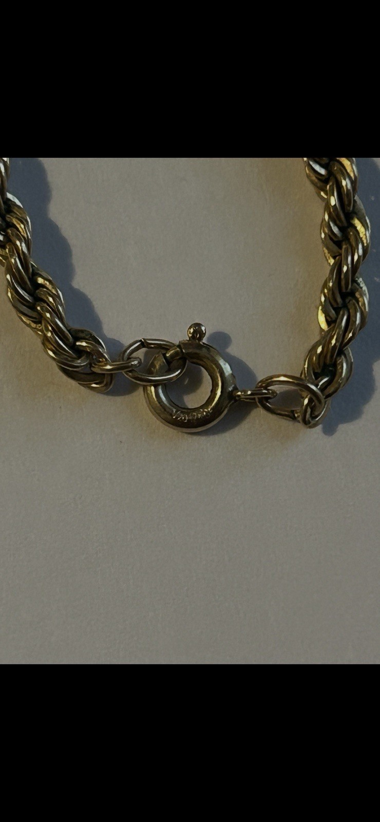 1/20 12k gf gold filled chain necklace 24”L 15.51 Gems