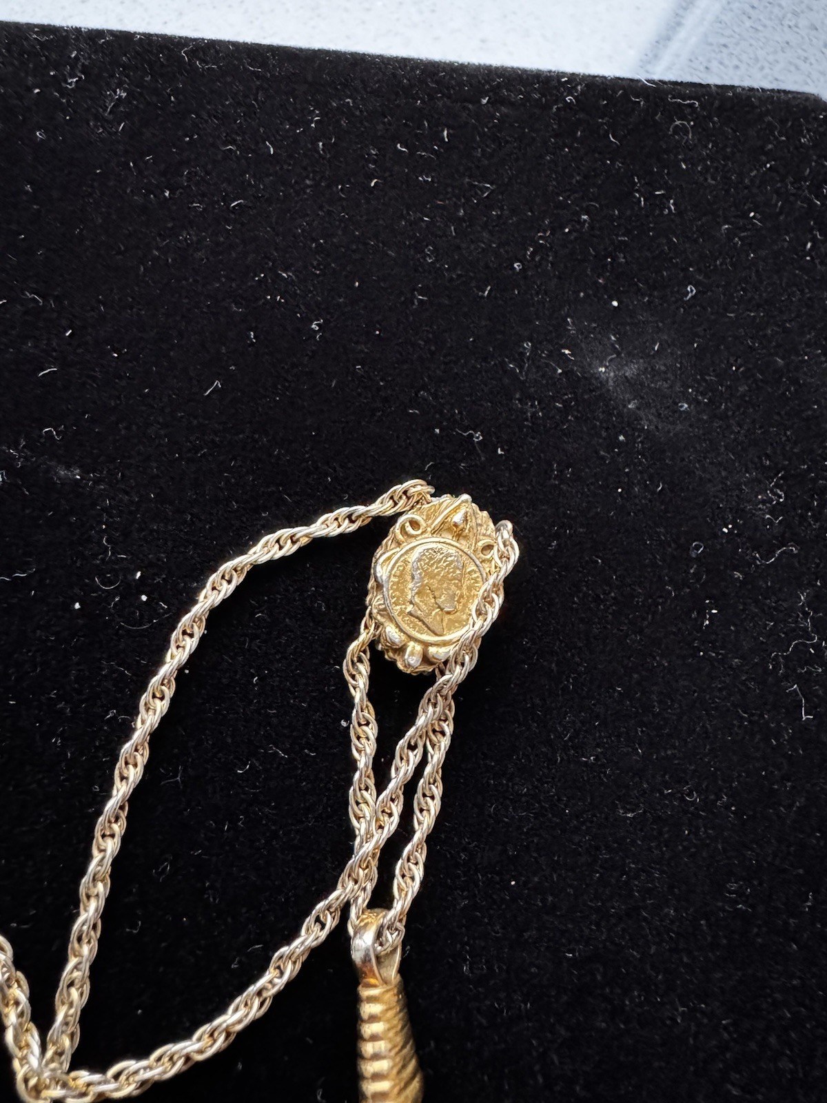 Borage Gold Tone Round Locket Pendant Necklace On Long Chain
