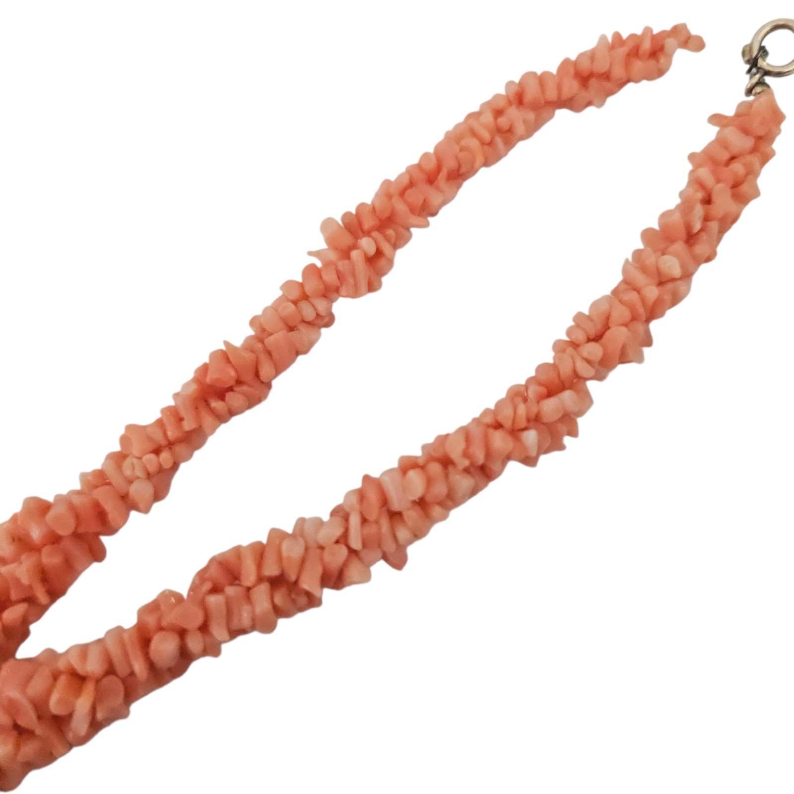 Graduated Coral Branch Necklace Vintage Genuine Natural 22″