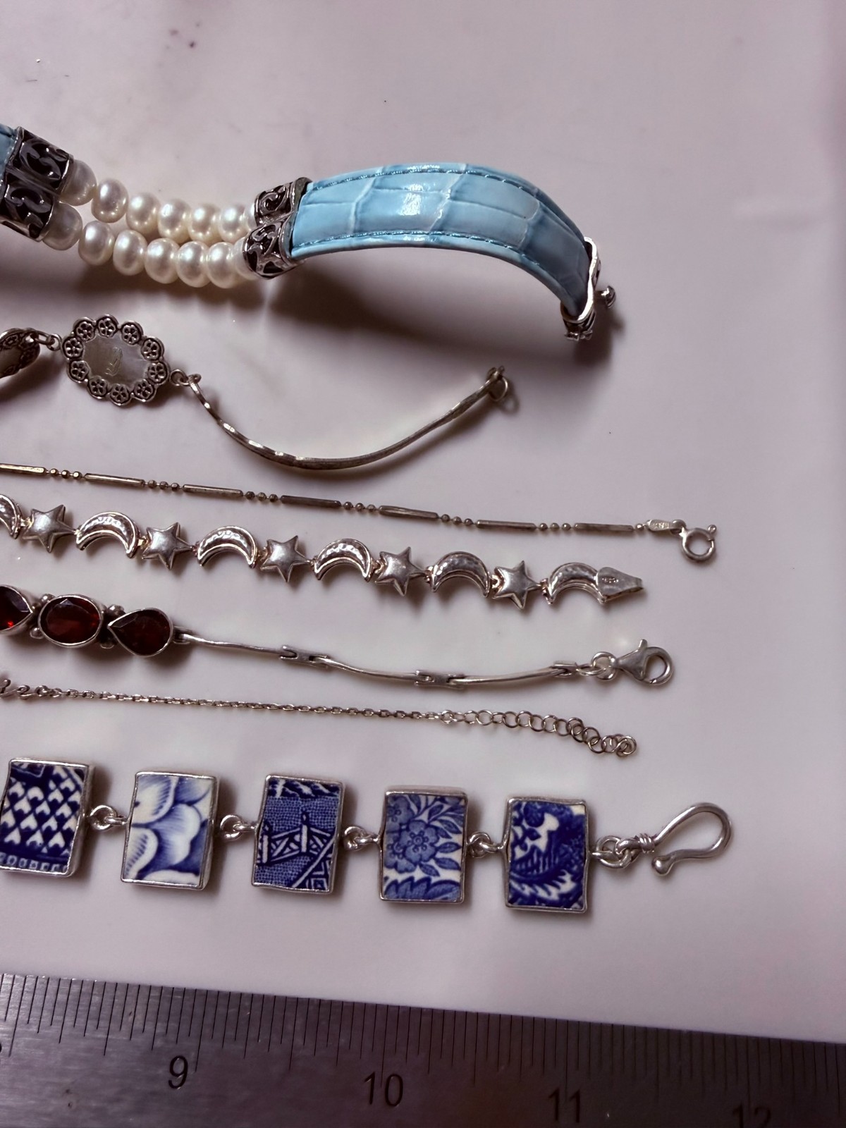 Collection Lot Amazing Vintage and Modern Sterling Silver Bracelets #Decor – W9