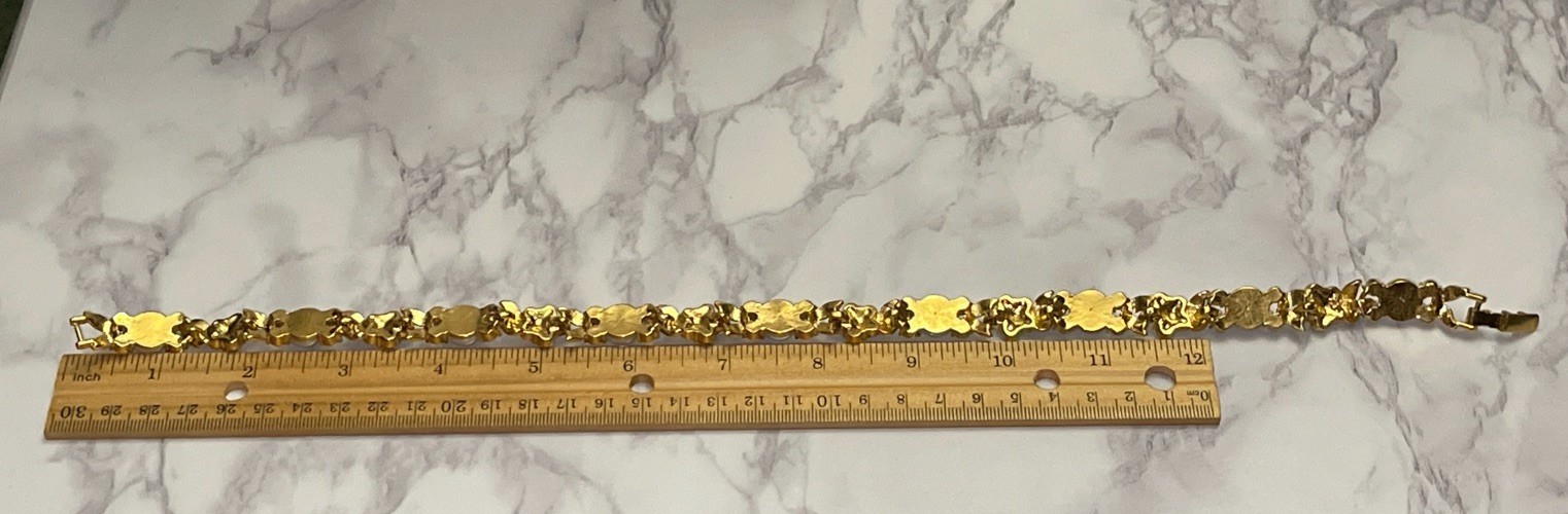 Vintage Gold Tone Rhinestone Faux Pearl Cabochon 15″ Necklace Jewelry YD-8