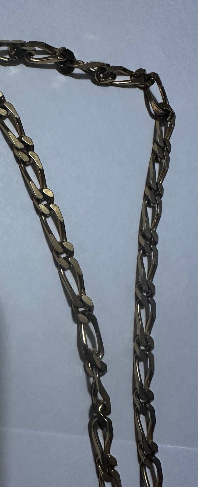 Vintage 1970s Signed Monet Gold-Tone Figaro Chain Necklace 19.5”