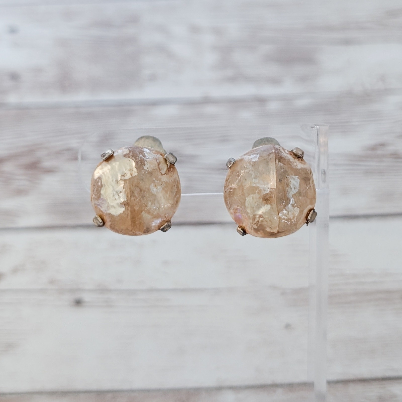 Vintage Zentall Clip On Earrings – Fair Condition