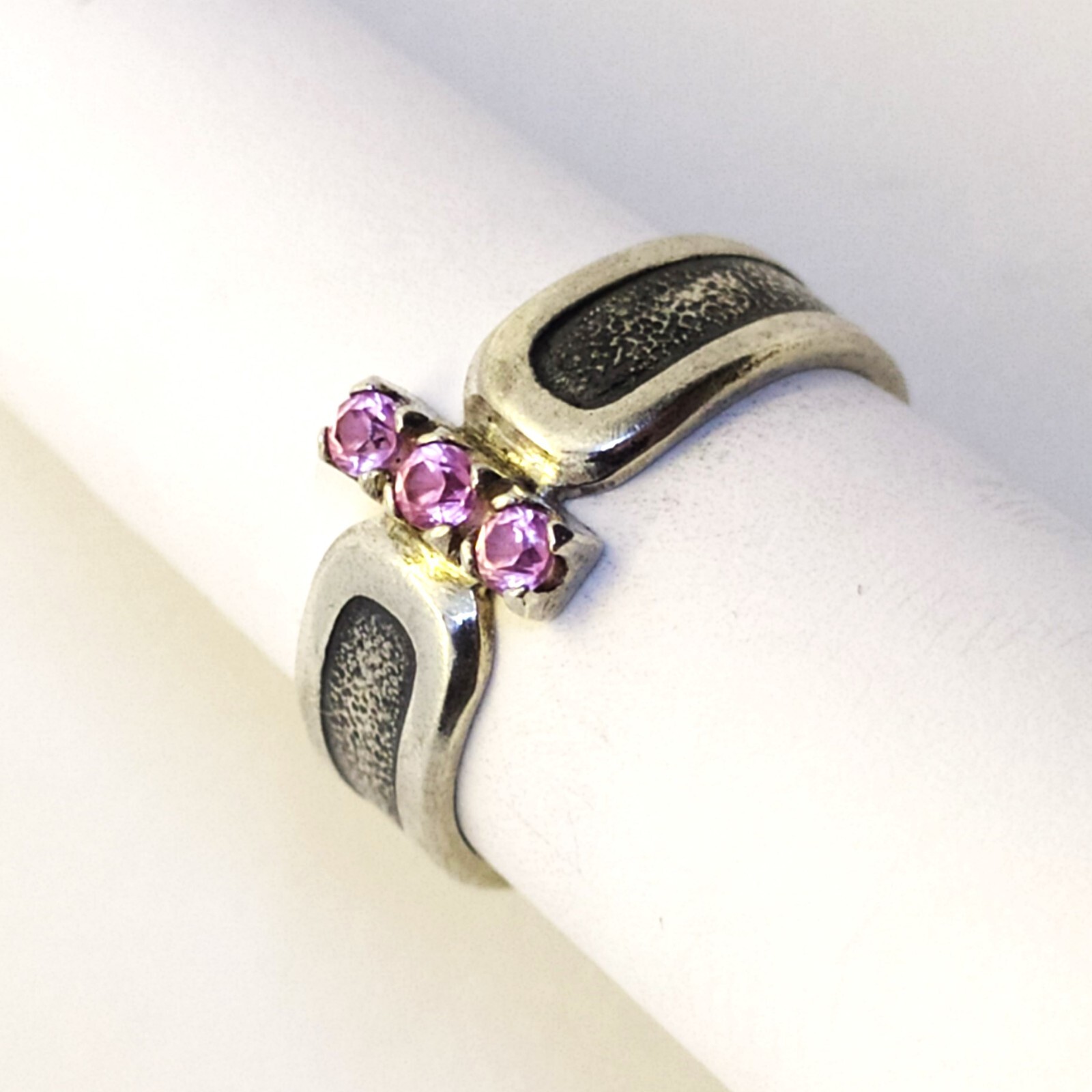 Vintage Luxury RING Silver 925 with Chic Bright Stones -size: 8US (18.5mm) | #46