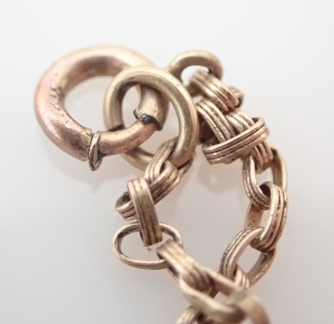 Antique Lustern Gold Filled Sterling Expansion Stretch Bracelet Pendant Necklace