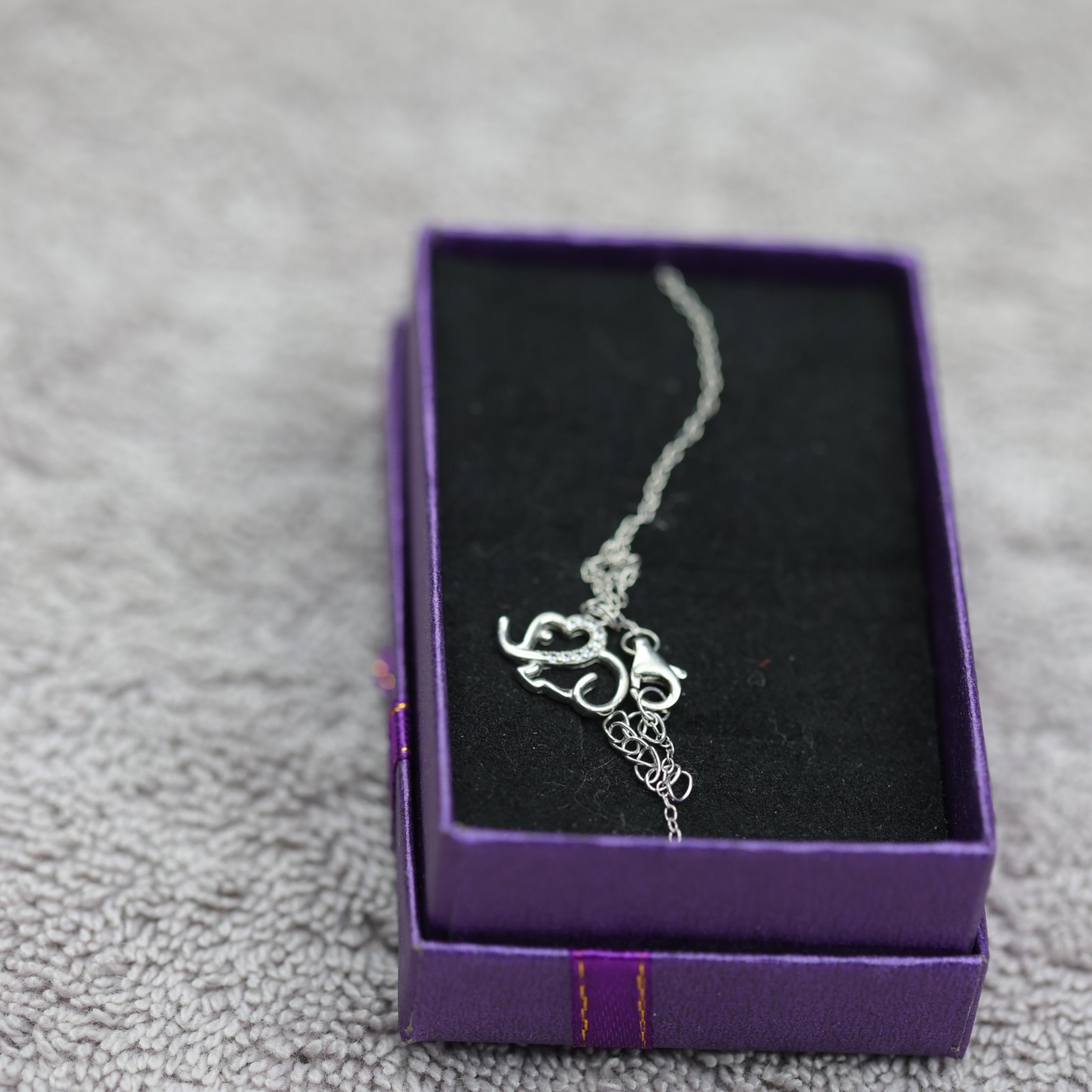 Elephant Pendant with Gemstones Dangle Bracelet Sterling Silver