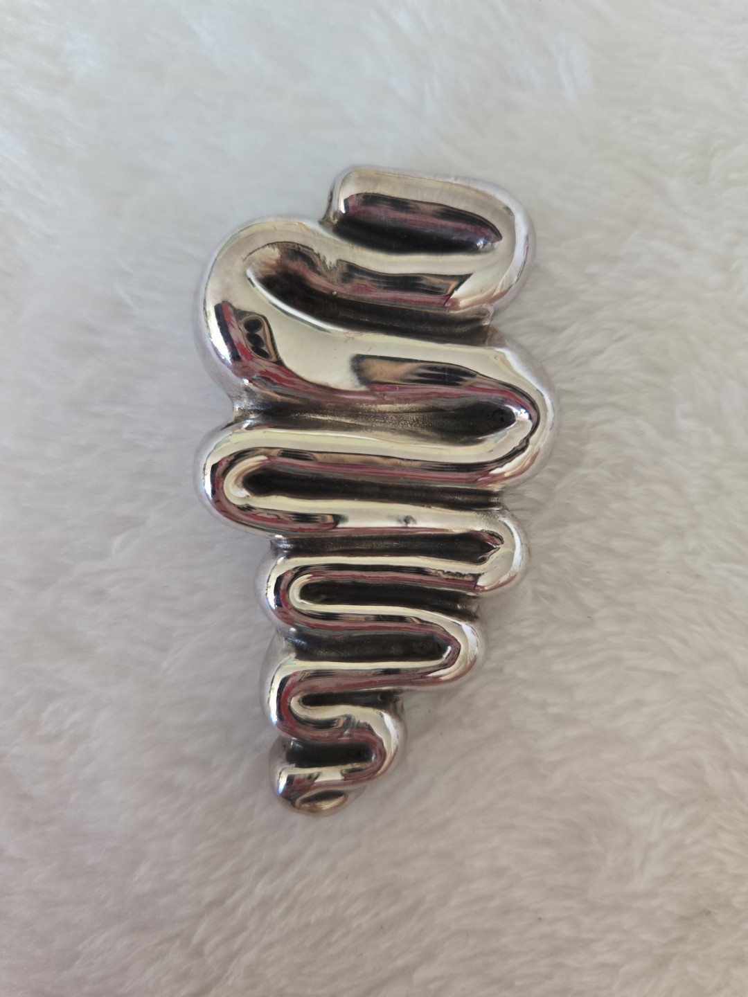 Gorgeous Sterling Silver Clip-on Earrings – Approximately 2 1/2″