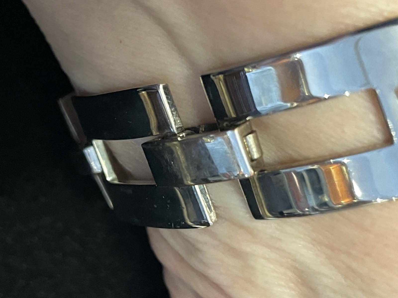 Vintage 1980’s Sterling 925 MEX Bracelet Art Deco Panel Link 6.5 In 18 gr Sale!