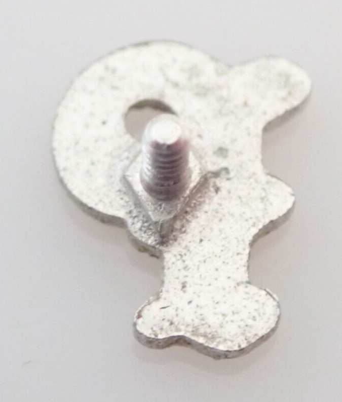 Vintage Art Deco Sterling Signet Initial Letter “P” Emblem for Ring NOS Parts