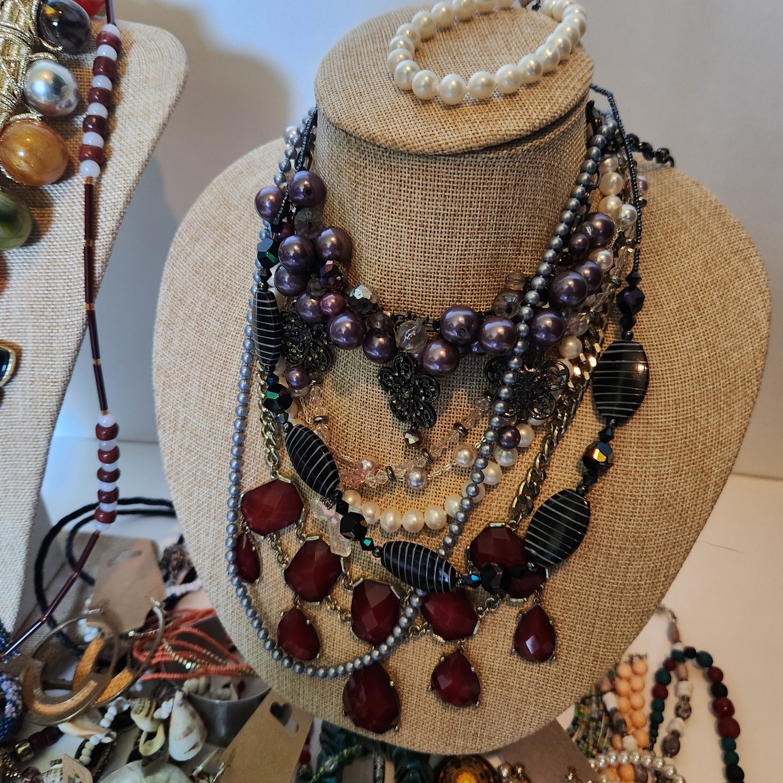 Vintage Estate All Wear Or Resale Huge Costume Jewelry Lot 82 Pcs 4lbs 9Oz