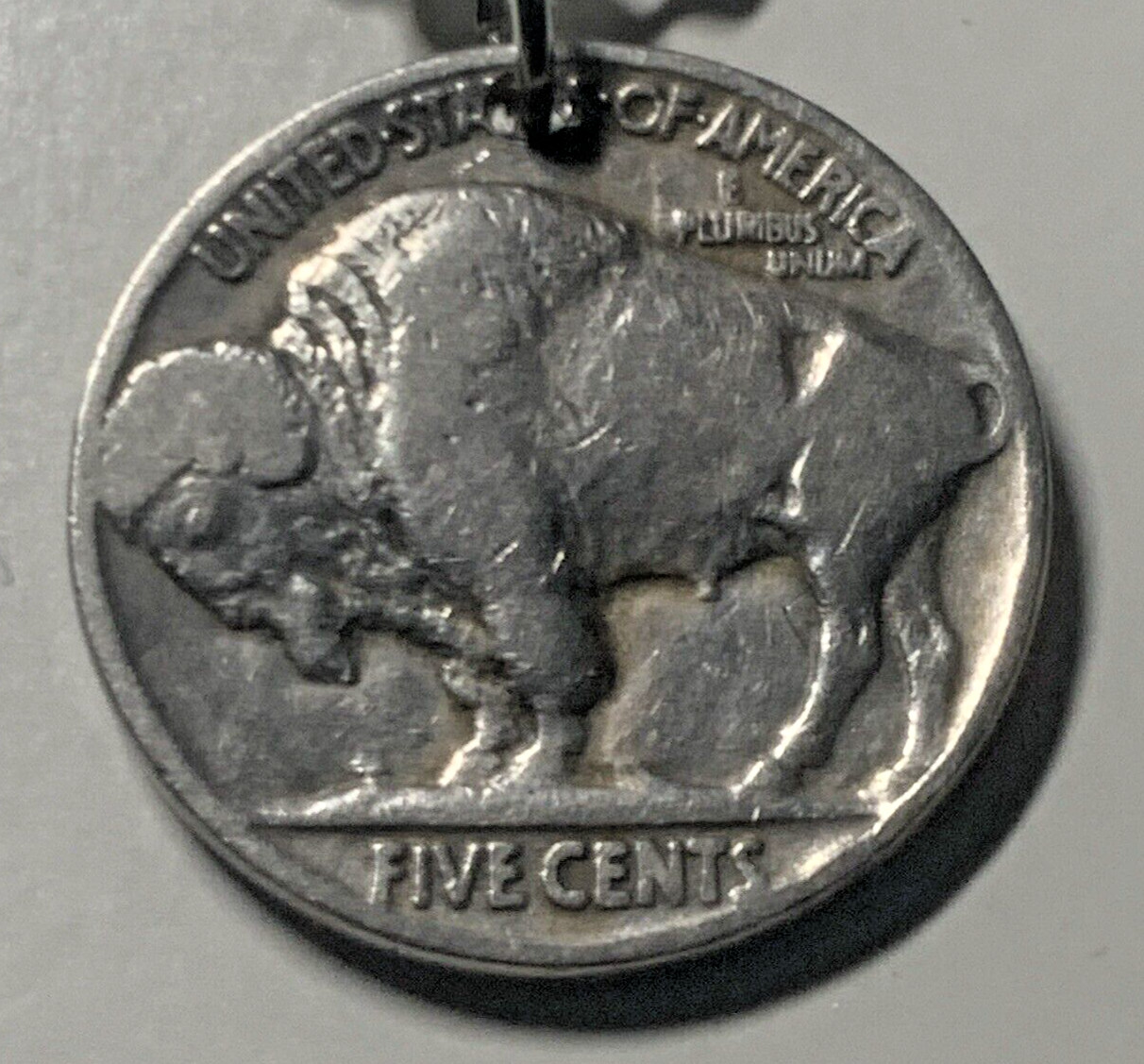 Vintage Buffalo Native Nickel Necklace Chief Coin Pendant Great Gift 🎁 A1
