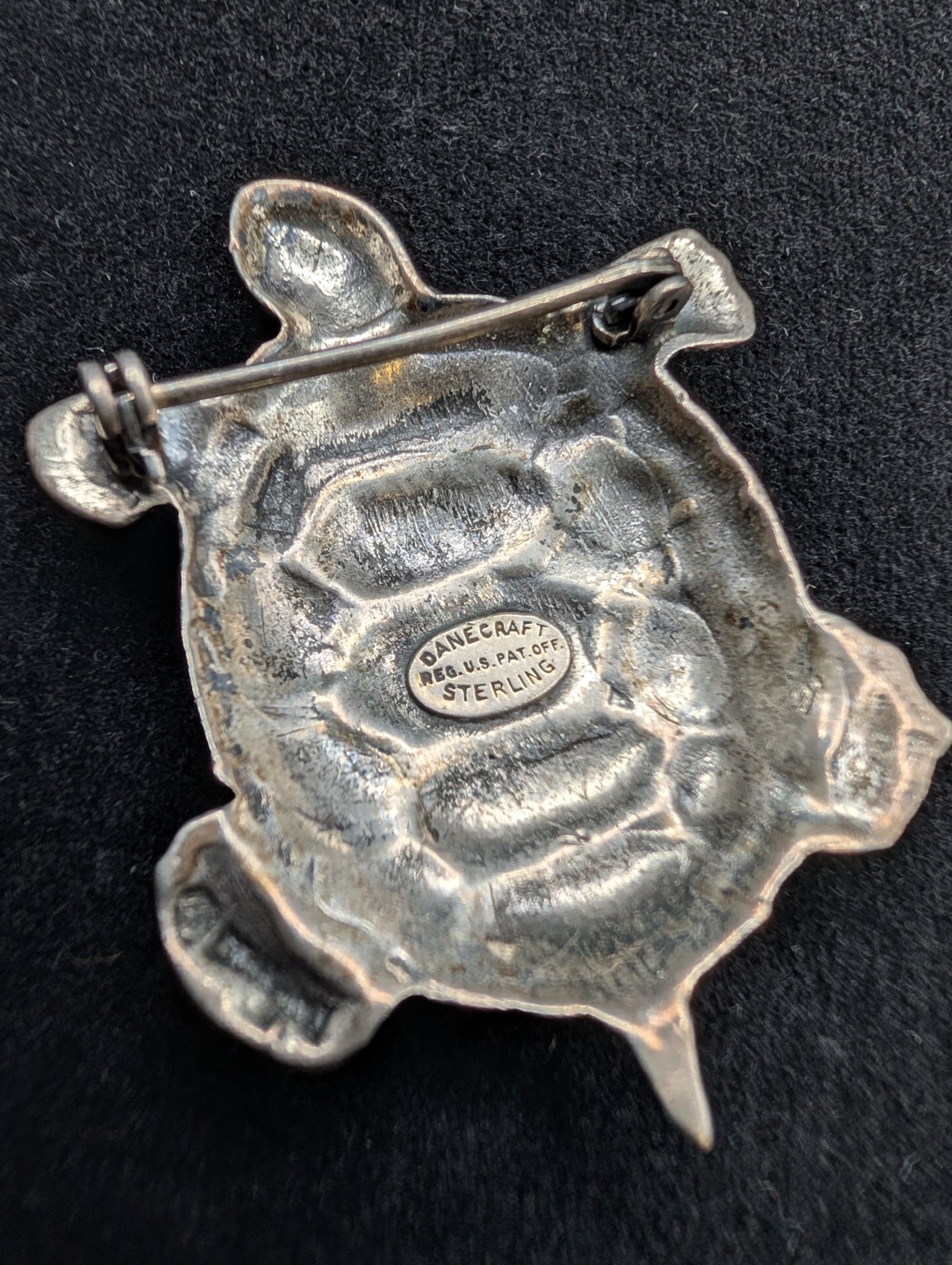 Danecraft Sterling Silver 925 Turtle Pin/ Brooch Vintage