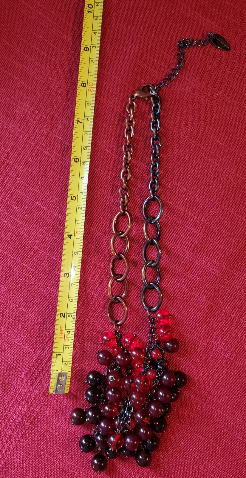 Vintage Beaded Cluster Necklace Coldwater Creek Lush Berries
