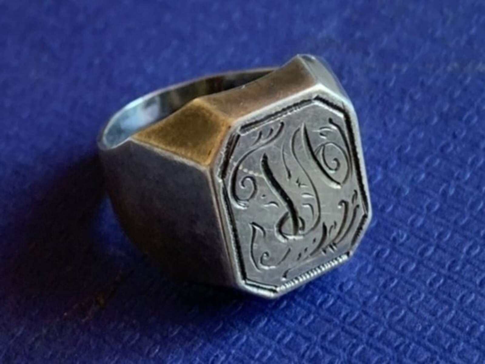 Vintage Soviet USSR men’s ring sterling silver 875 ⭐ Size 11 Weight 7.7 g.