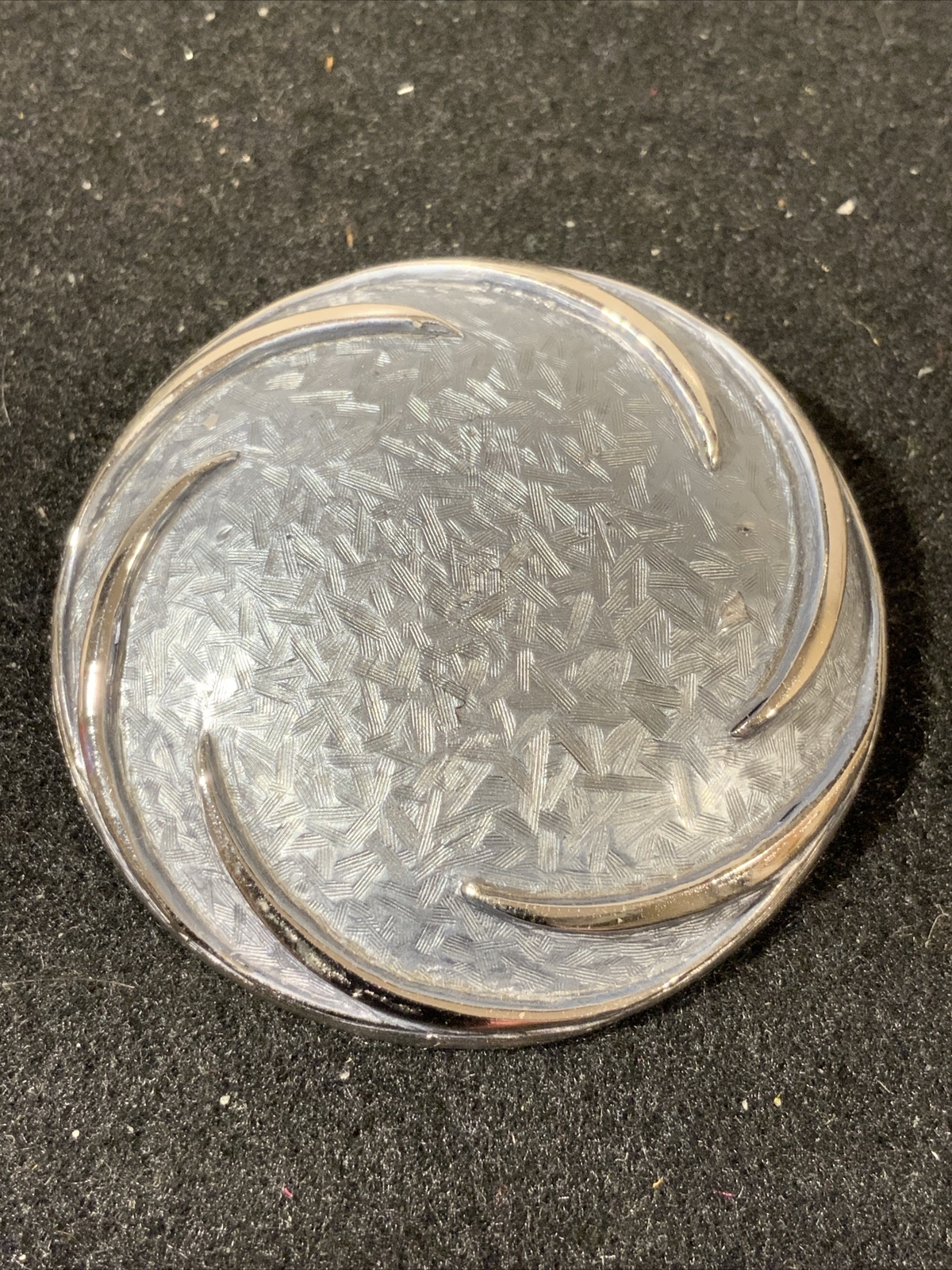 Vintage PASTELLI Large Silver Tone Pin Brooch Signed