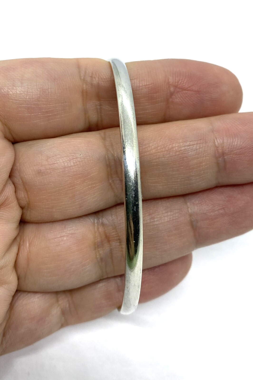 Vintage Dant Sterling Silver Bangle Bracelet Size 7.5 12.58g