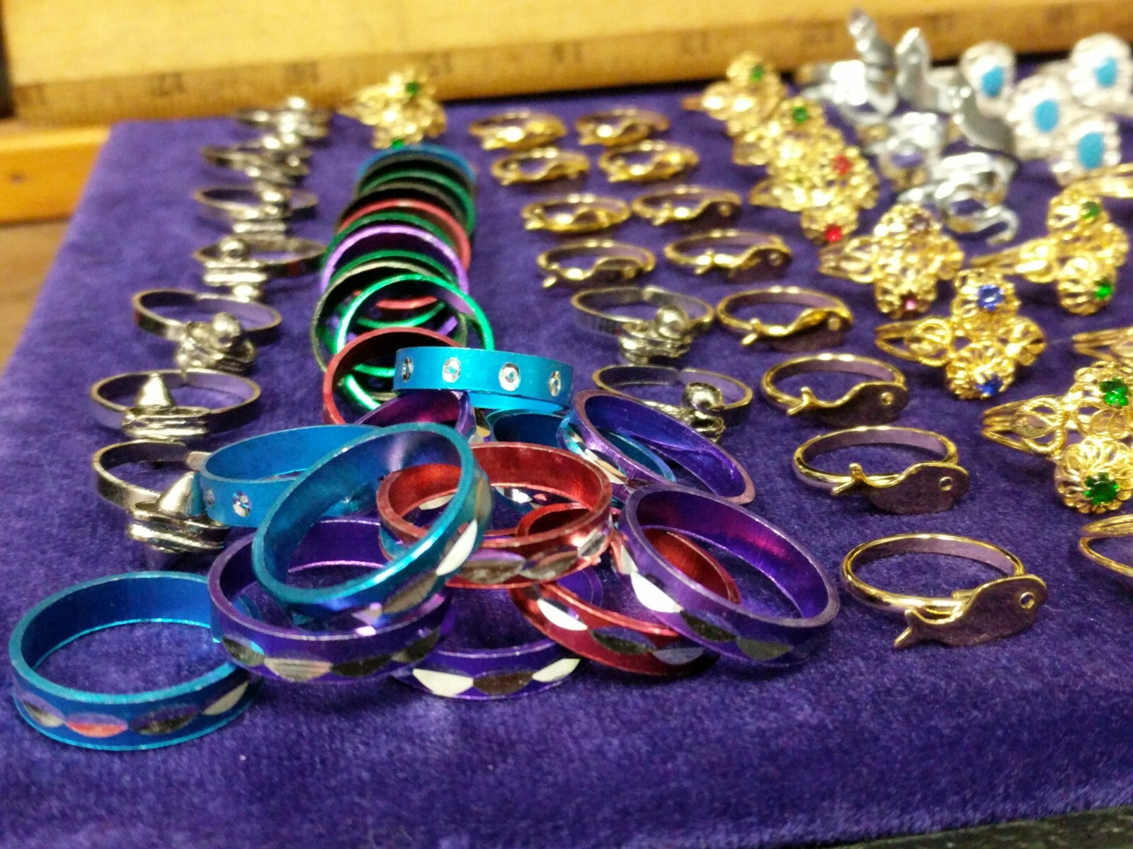 12X Dozen, 1 Gross,144 Pieces Metal Fashion Ring Vintage Costume Fashion Jewelry