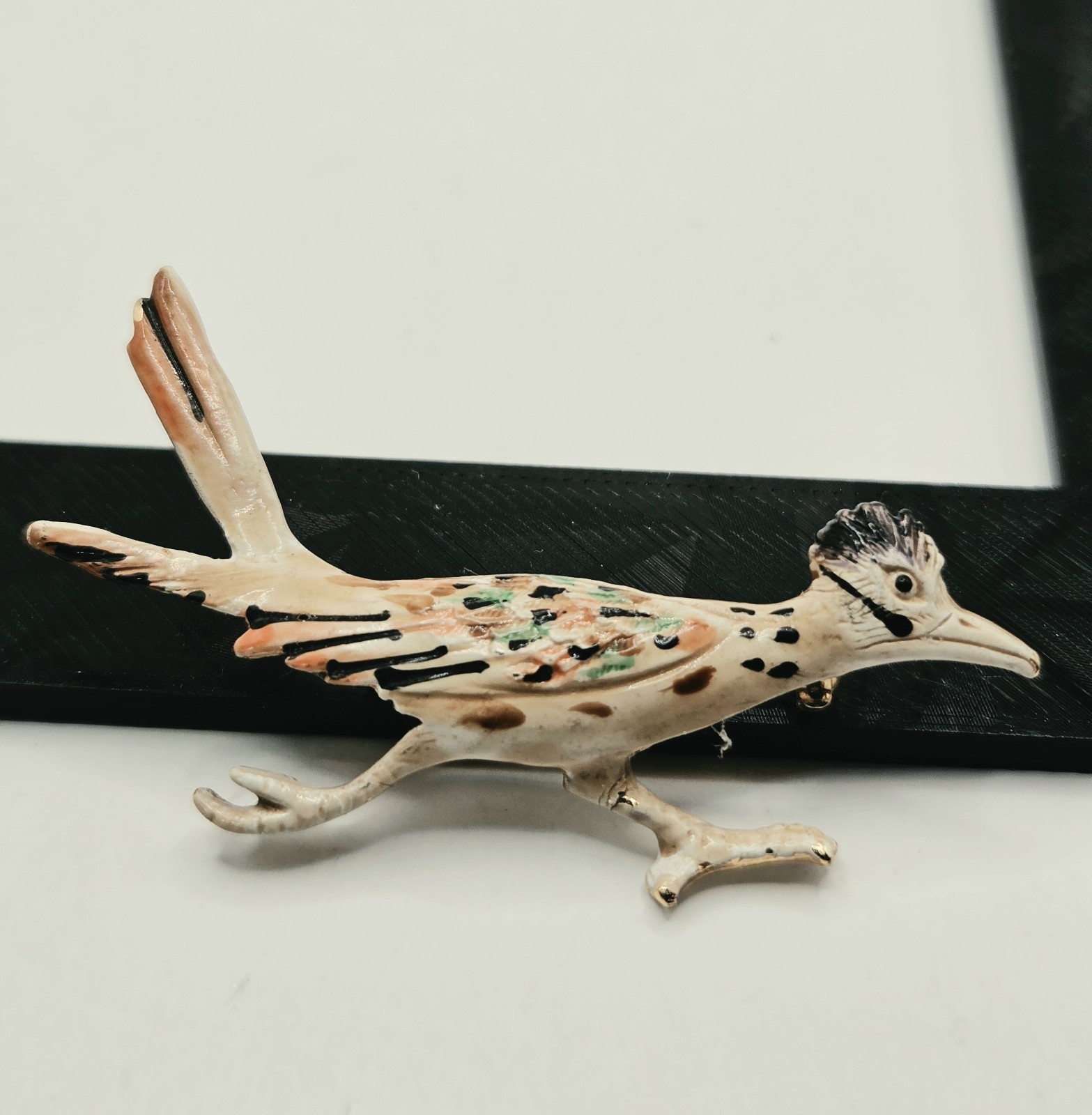 Vintage Figural Brooch Signed “Original by Robert” Roadrunner 0327