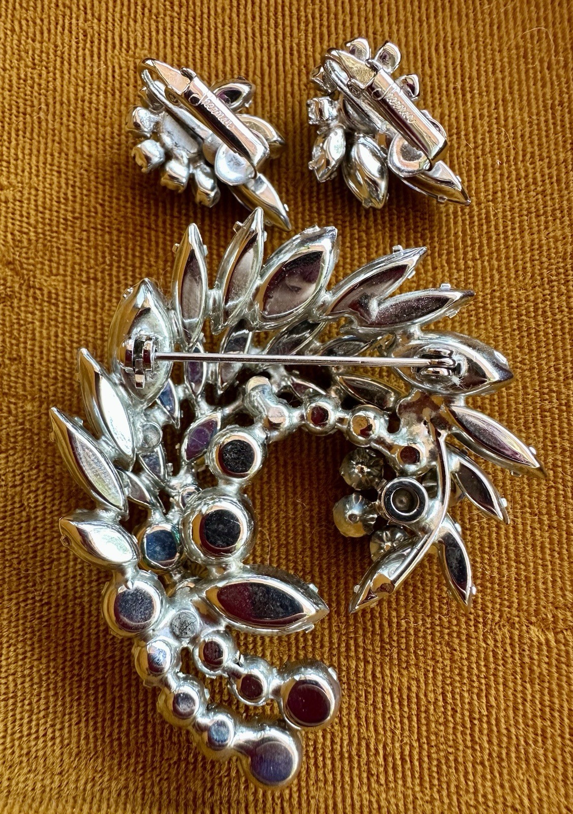 Sherman Brooch And Earrings Set