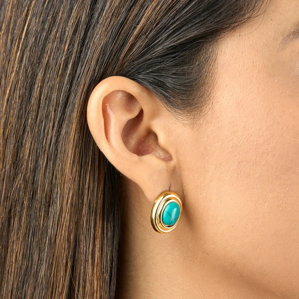 MAYAMAR Classic Turquoise Earrings – NEW – Retails for $108