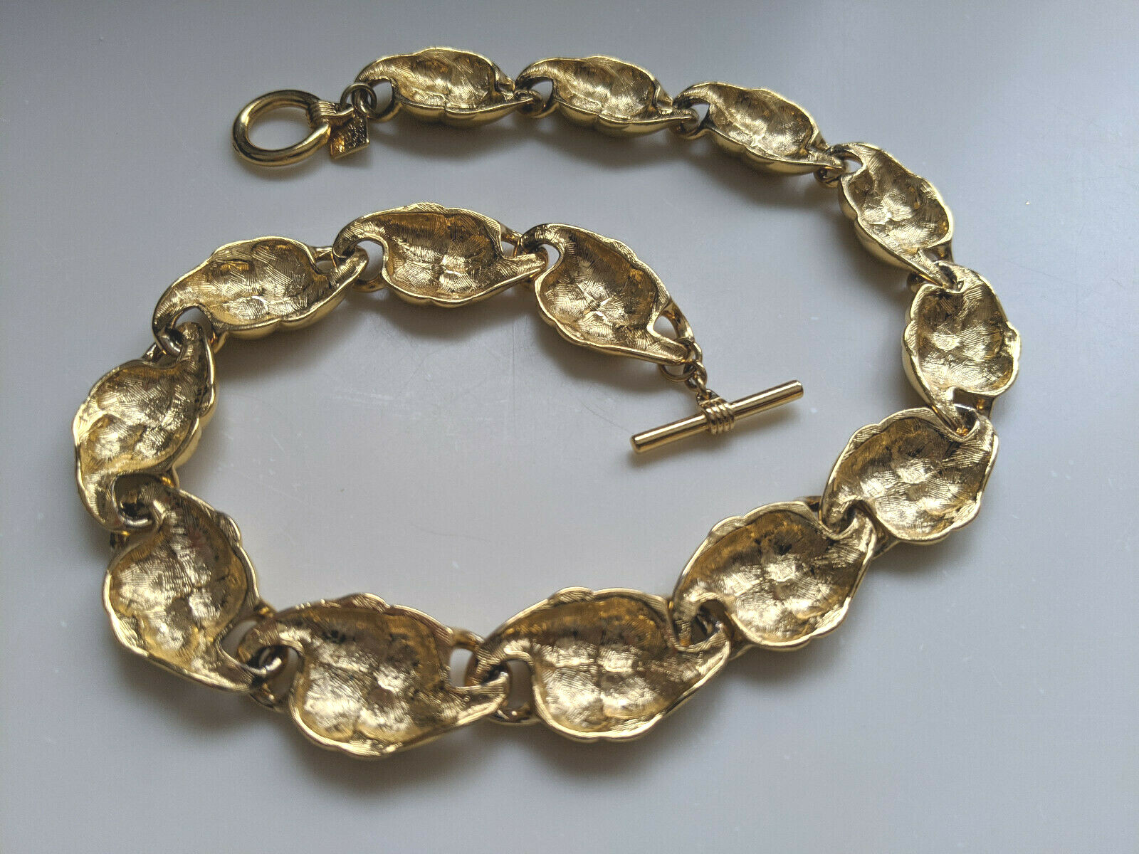 Anne Klein Chunky Gold Tone 17.5″ Necklace w Toggle Closure