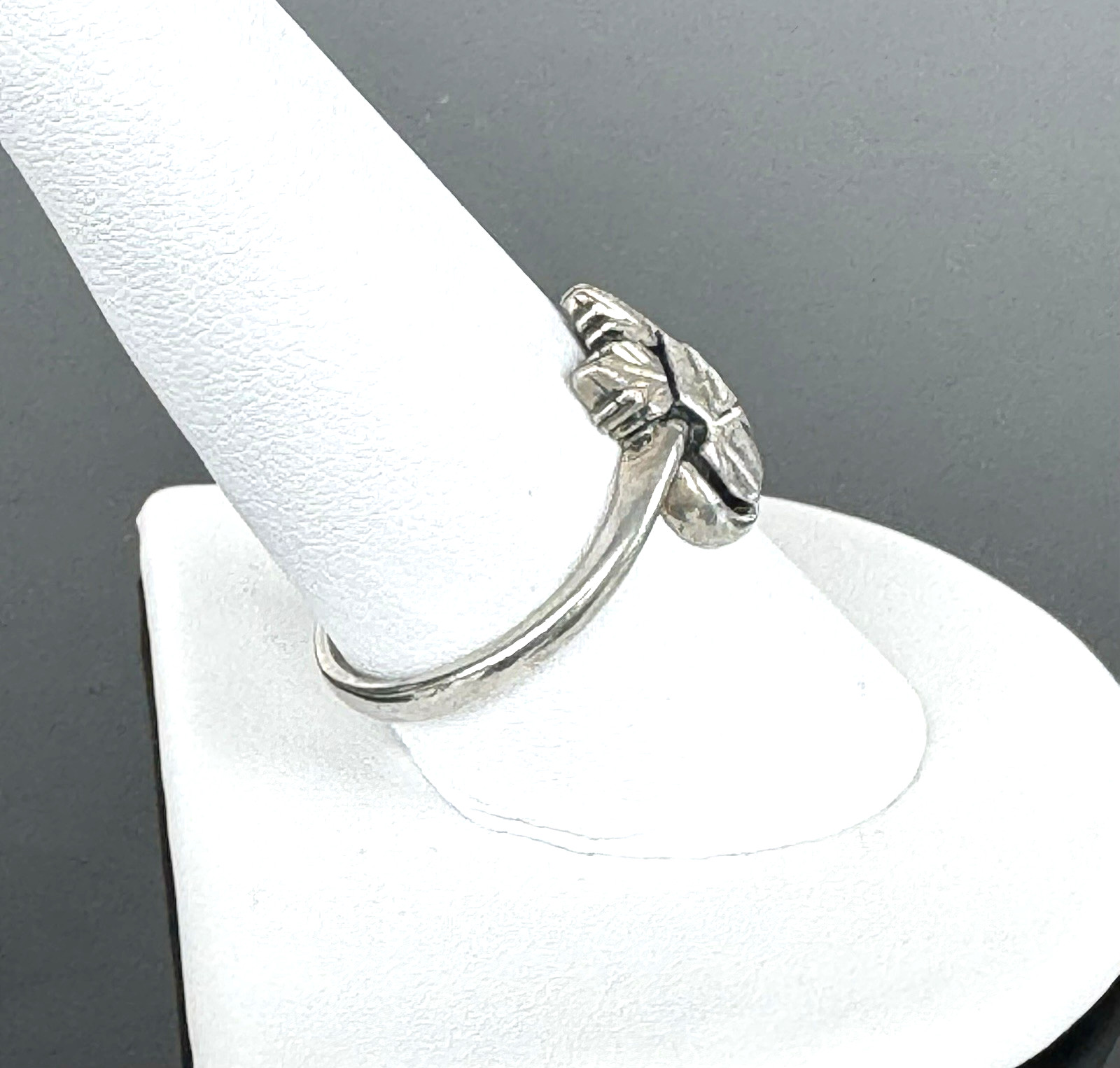 Vintage WM Sterling Silver Grapes Leaves Ring Size 9.5 Vineyard Wine Ring