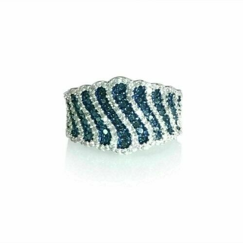 Art Deco Vintage 3.60 Ct Sapphire & Diamond Wedding Ring 925 Sterling Silver