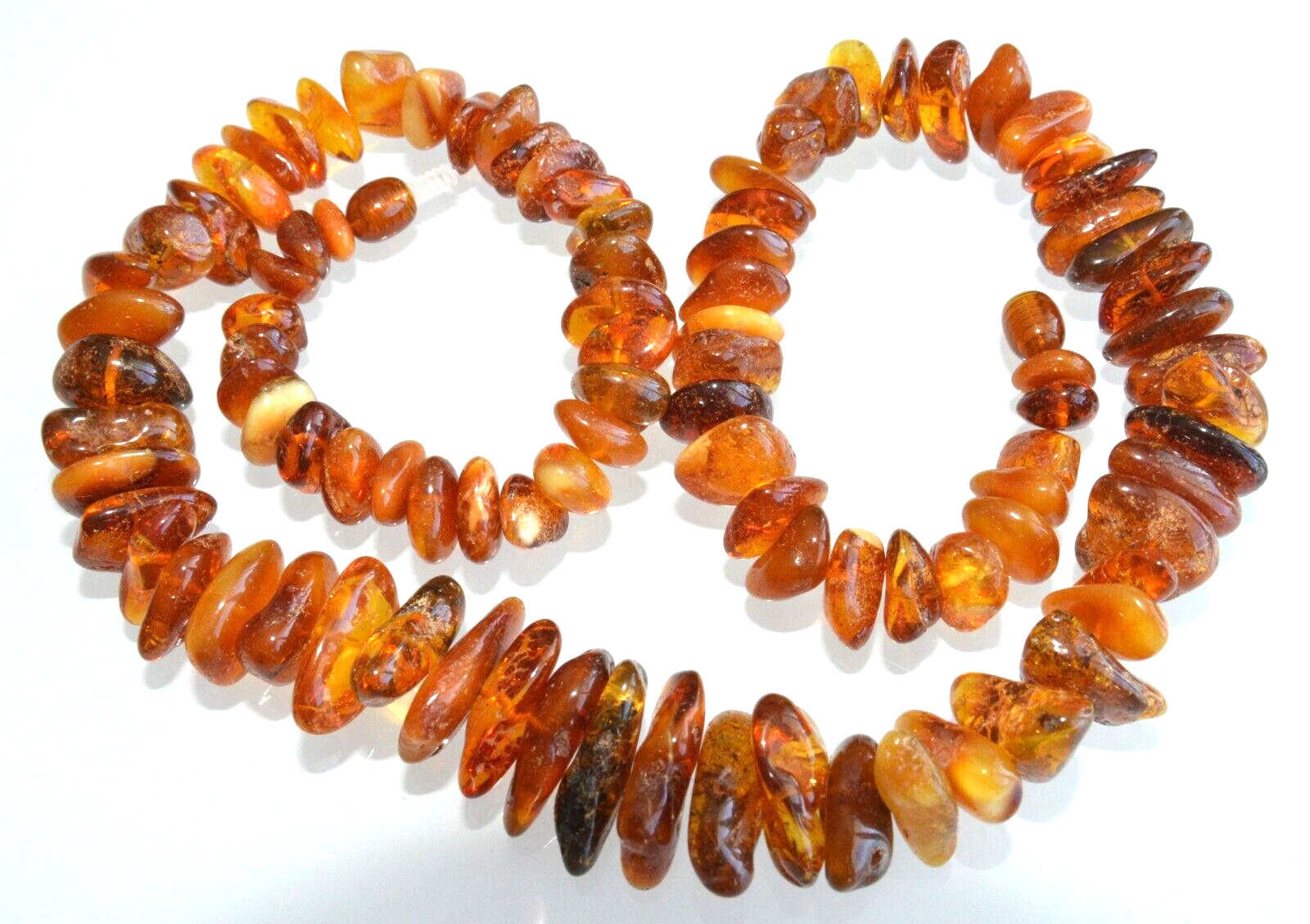 ✅55cm = 45gr RUSSIAN SOVIET BALTIC AMBER BEAD NECKLACE 琥珀 BRACELET STONE PENDANT