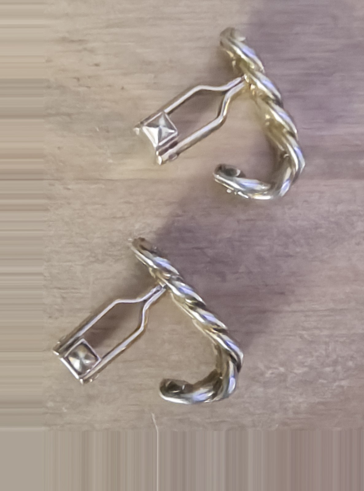 Swank Gold & Silver Chain Cufflinks