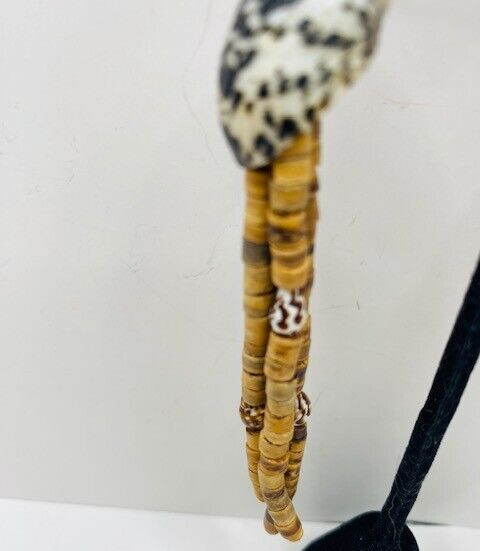 Vintage Shell Post Dangle Drop Earrings 4.5″ Long
