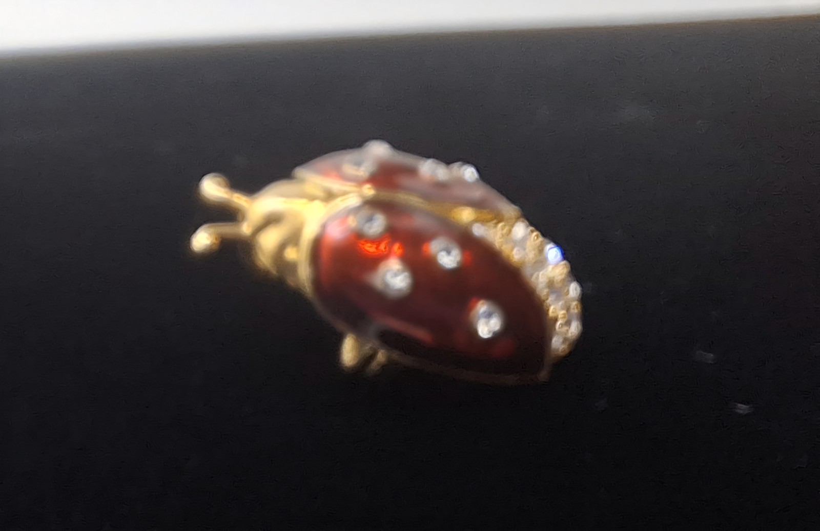 Rare Hard to Find – Retired Gold Plated DAR Ladybug Pendant Pin By GARNAY