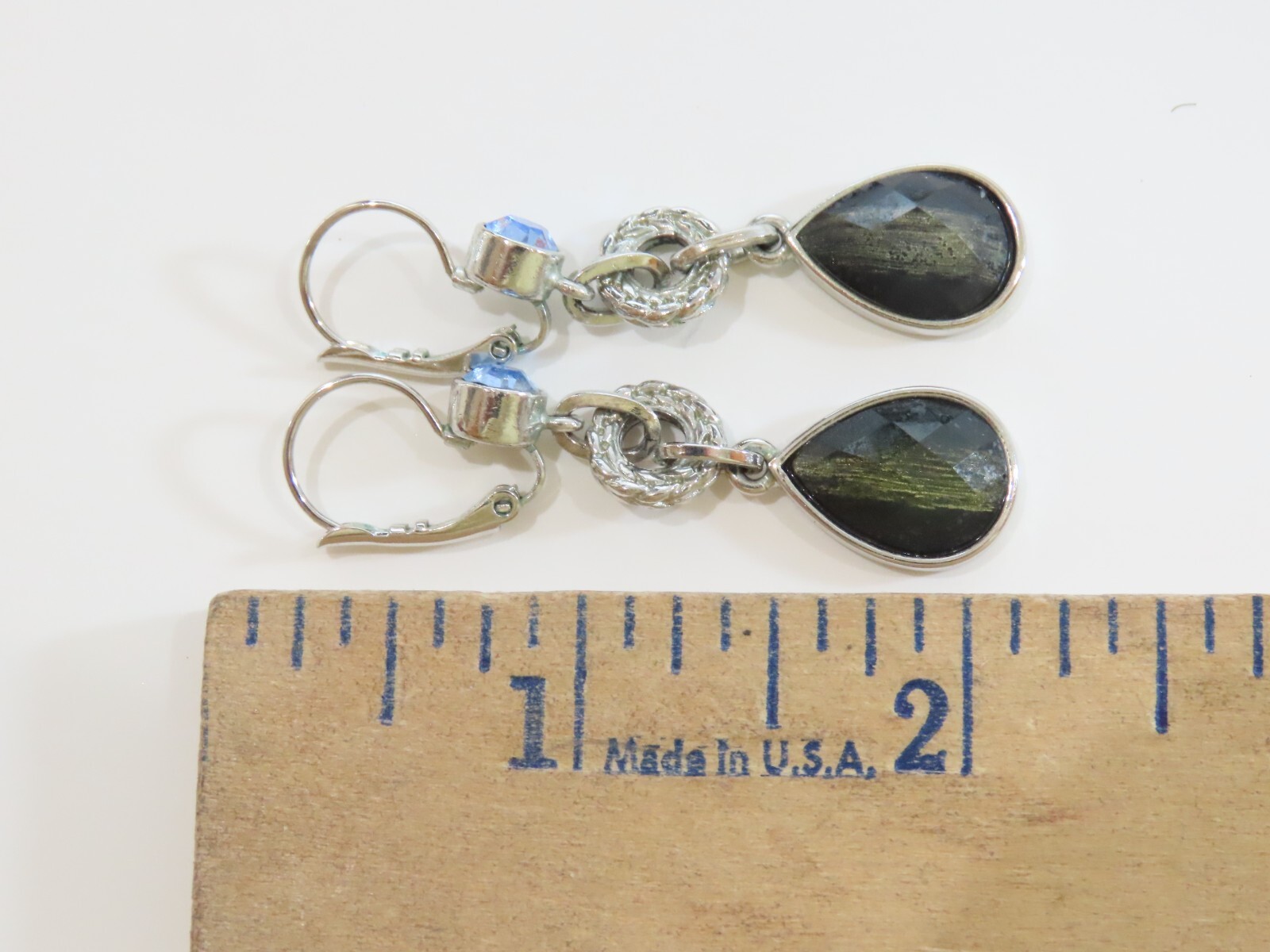 Lia Sophia Jewelry Set Necklace Earrings Cabochon Enamel + Signed D1987