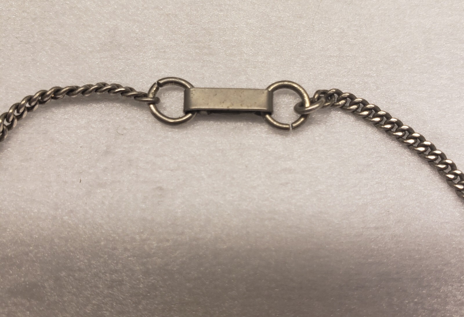 ESTATE FIND Vintage Sterling Silver Black Enamel Sorority (?) Bracelet