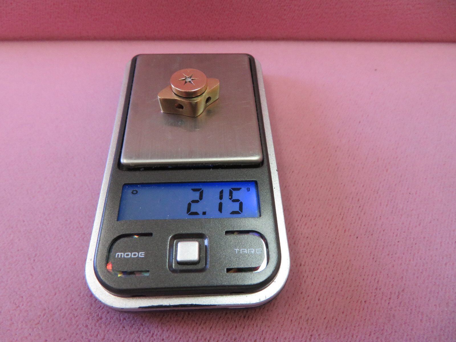 14K Solid Y. Gold Diamond Chip Slide Charm for Bracelet 2.15 Grams