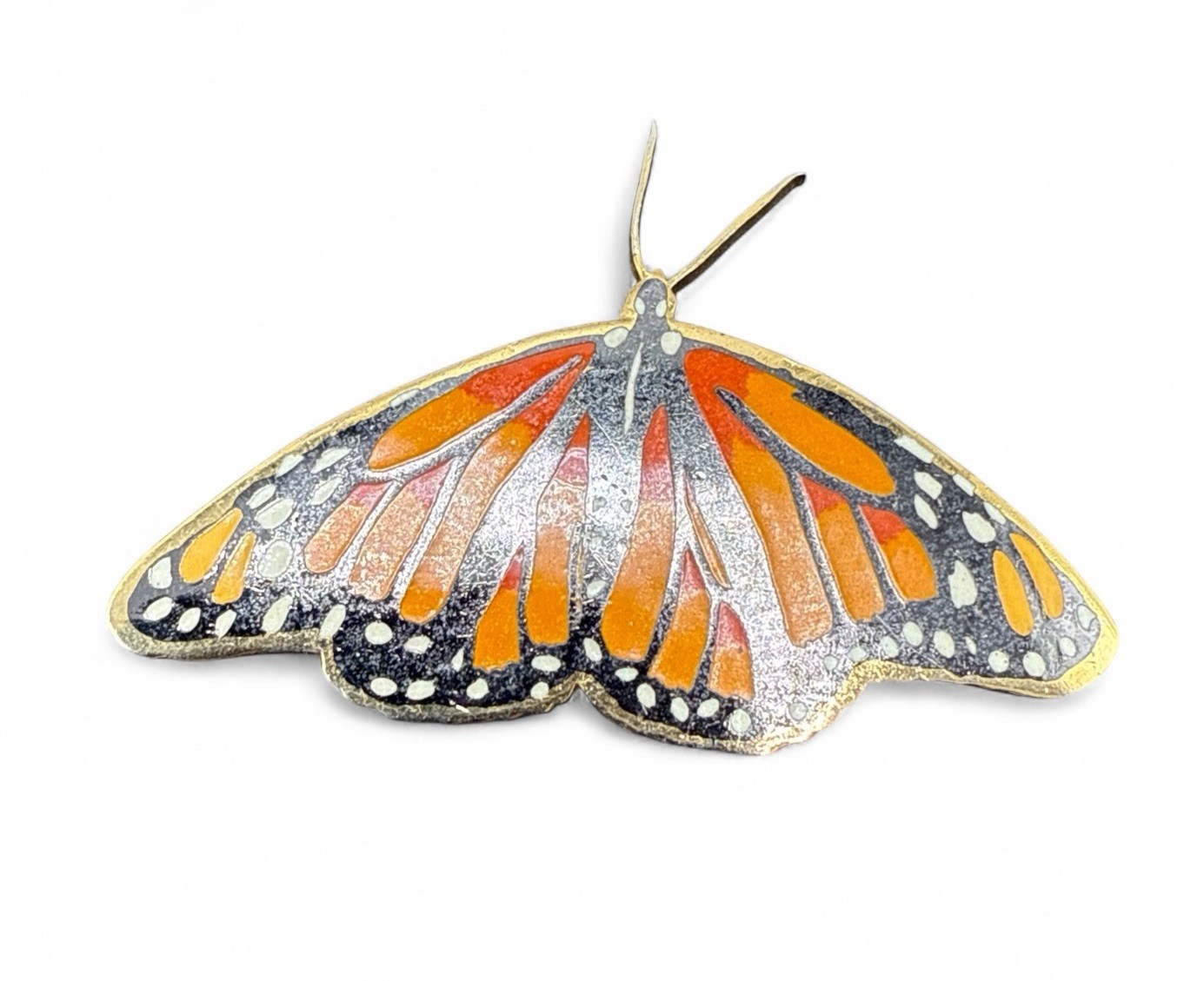 Monarch Butterfly Brooch Pin J40