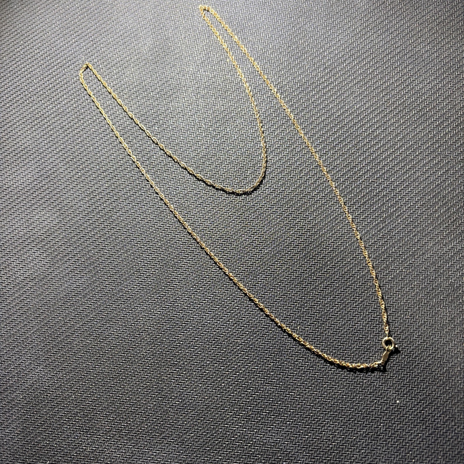 Vintage 1/20 12K Yellow Gold-Filled 1.7mm; Rope Chain, 24.5”; 2.7gm