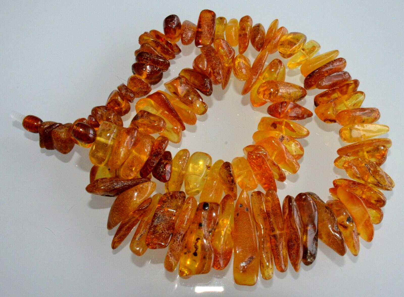 68gr RUSSIAN SOVIET BALTIC AMBER BEAD NECKLACE 琥珀 BRACELET STONE PENDANT EARRING