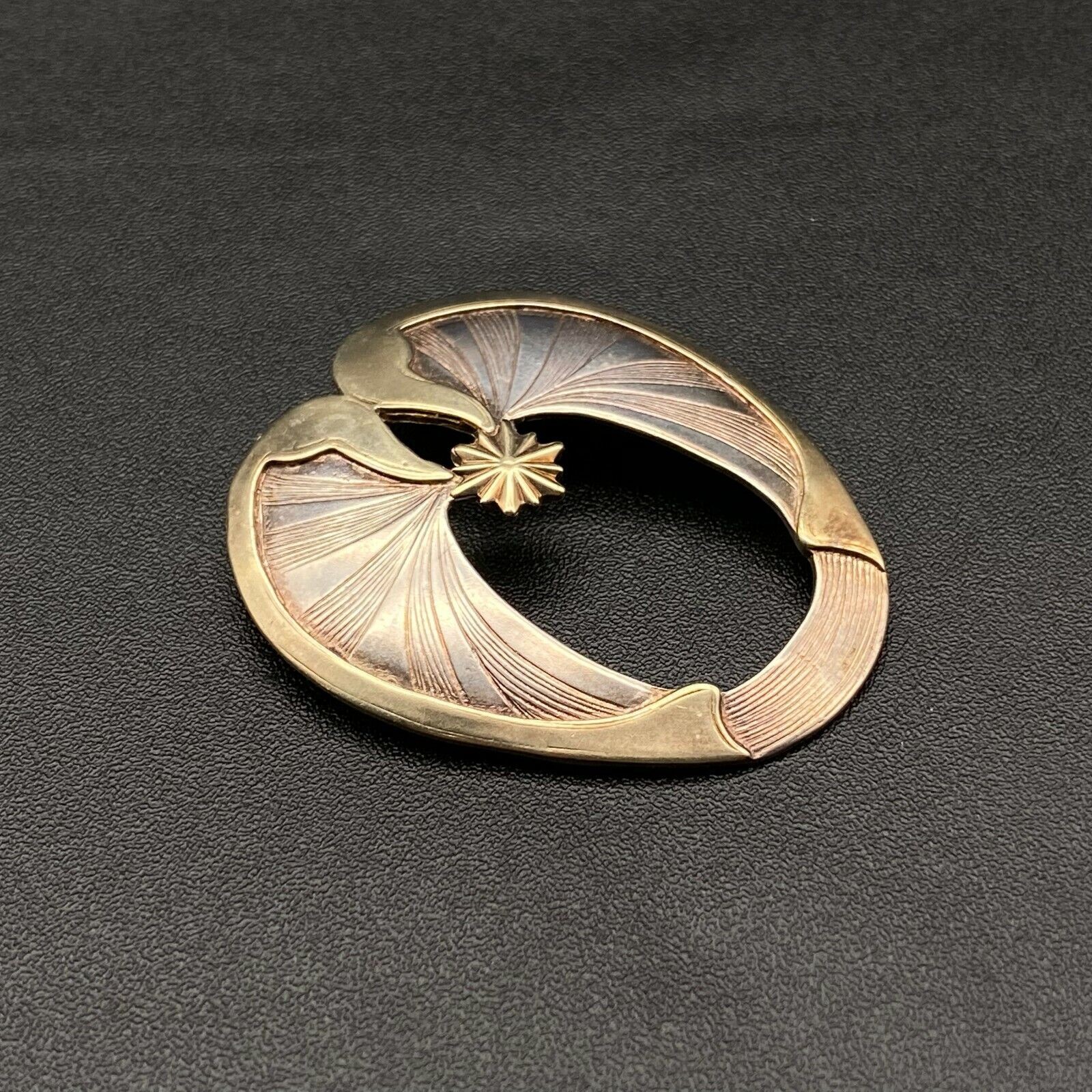 Vintage Gwen Del Swan Star Sterling Silver Pin Brooch