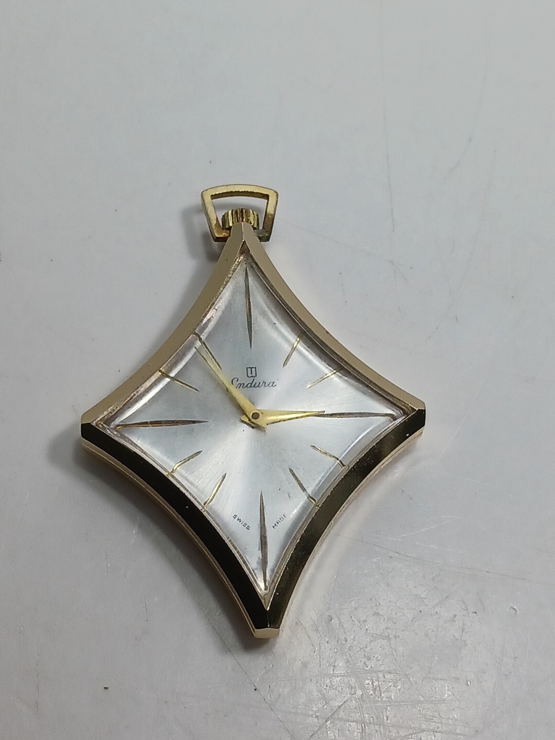 Vtg. Endura Swiss Made Pendant Watch