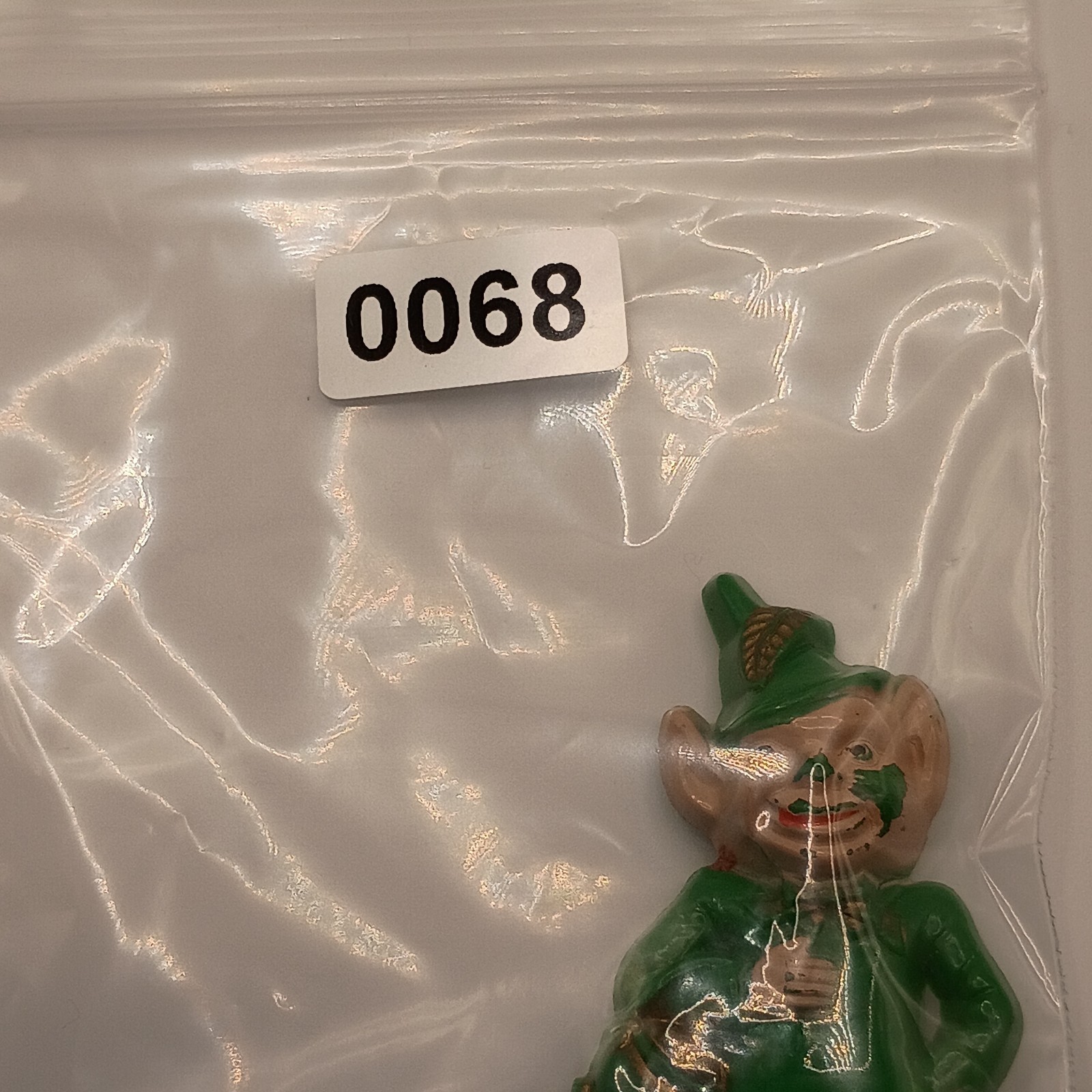 Vintage Plastic Leprechaun Pin Brooch St. Patrick’s Day Elf Figural READ
