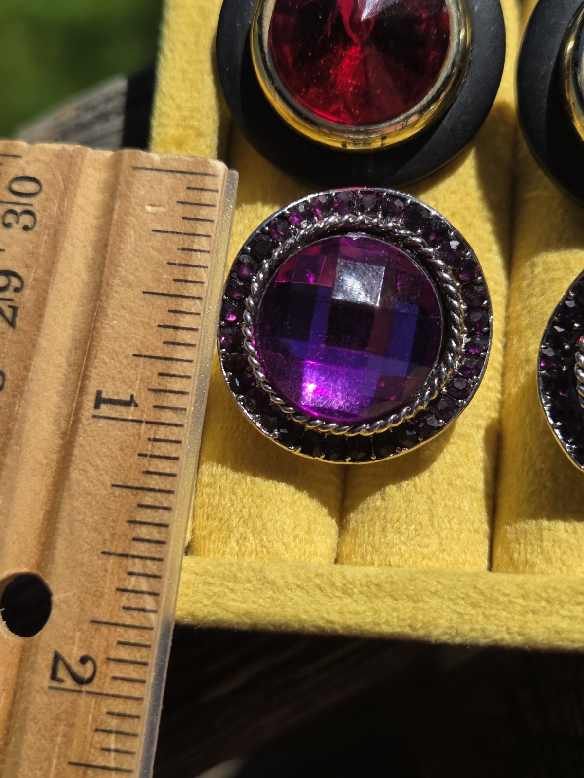 Vintage Clip On Earrings Lot Bold Chunky 60s 70s 80s Rivoli Enamel