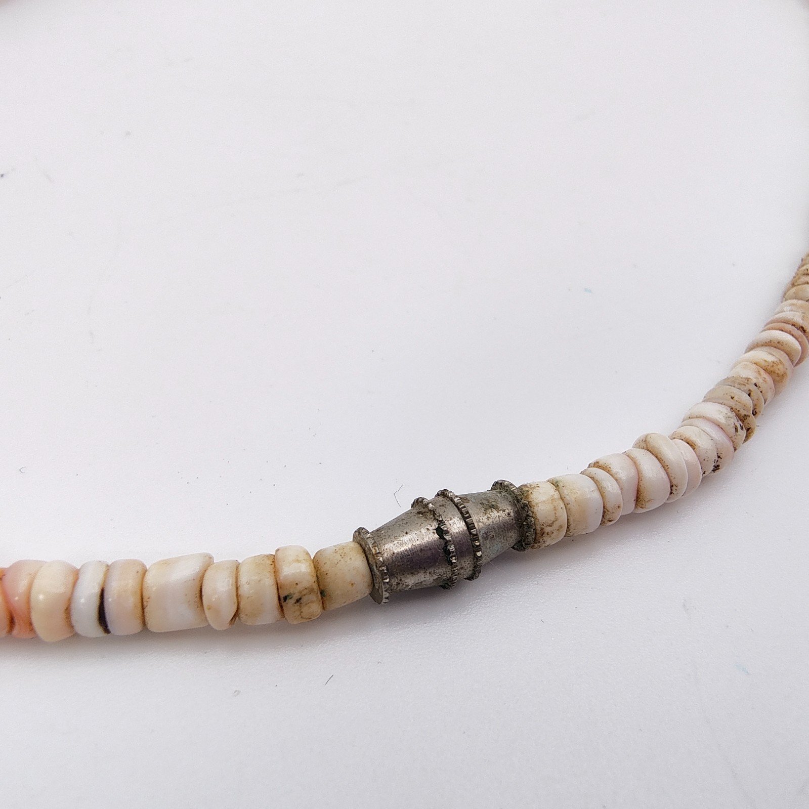 Vintage Spiny Shell Choker Necklace Natural Bohemian Beach Surfer Vibe 16″