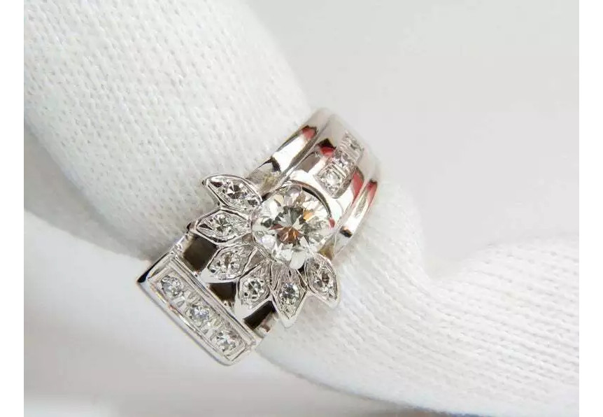 Victorian Revival 0.78CT Brilliant Round Cut Cubic Zirconia Amazing Women’s Band