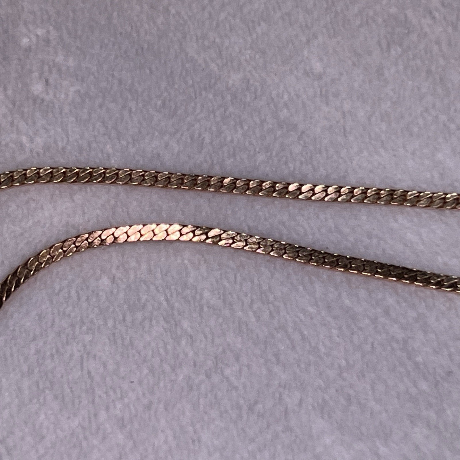 Avon Gold Tone Necklace with Red and White Accents